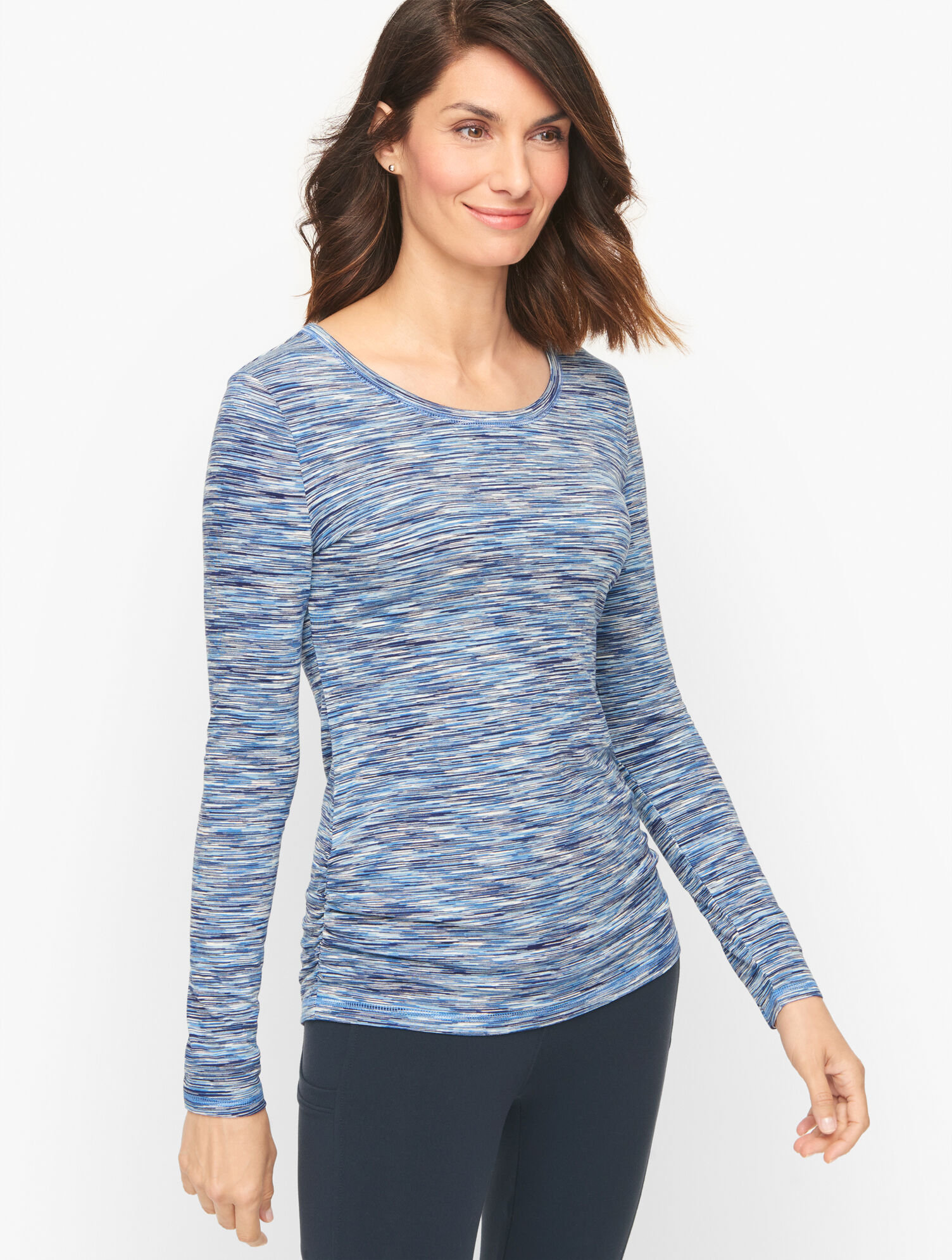 Long Sleeve Crew Shirt - Space Blue Crew Shirt