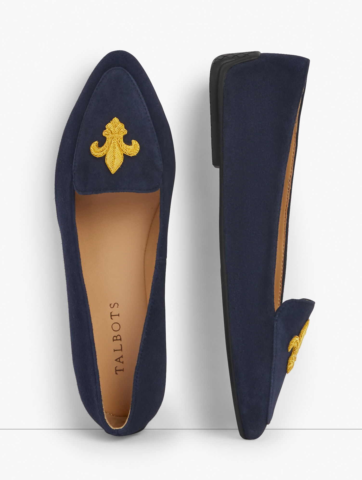Francesca Embroidered Driving Moccasins | Talbots