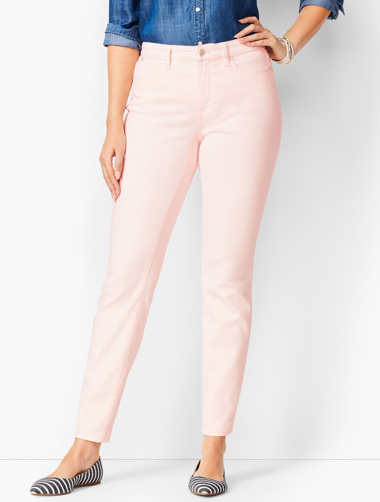 Slim Ankle Jeans - Curvy Fit - Light French Rose | Talbots