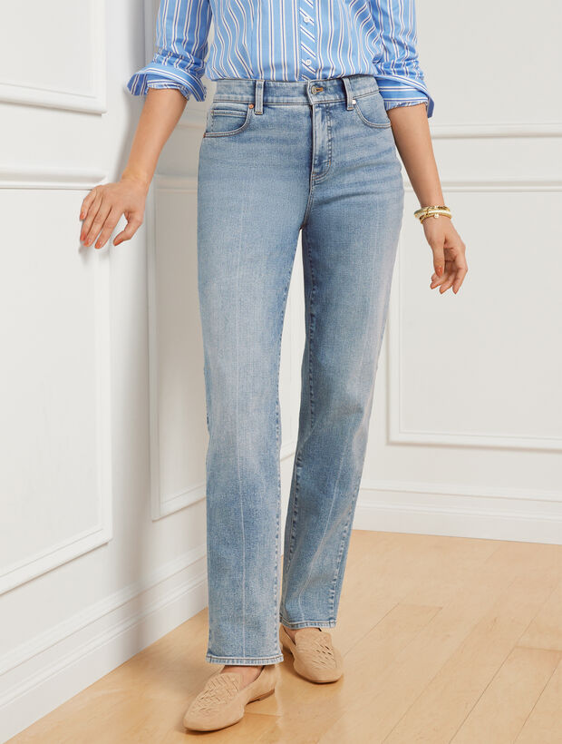 High Waist Relaxed Jeans - Venice Wash | Talbots