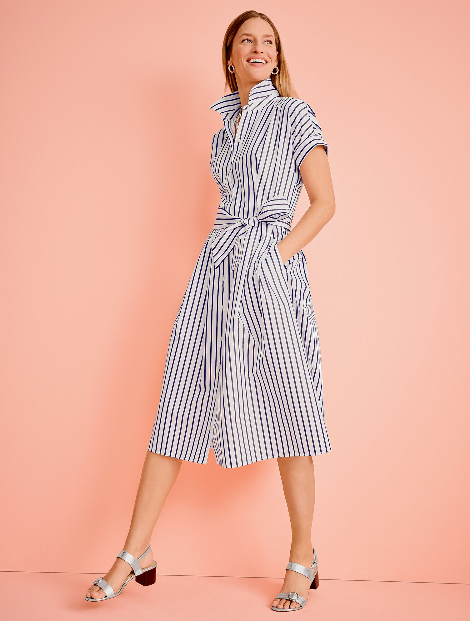 Talbots discount striped dress