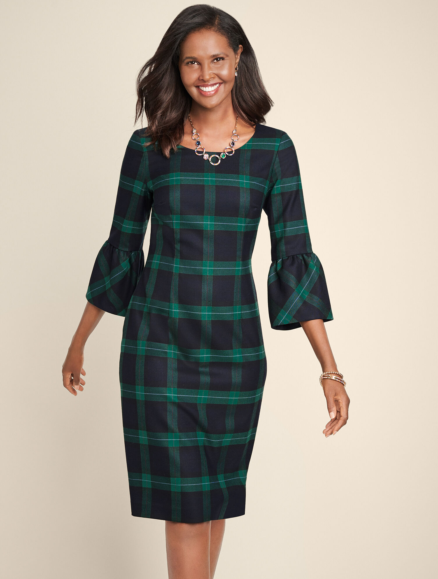 Black watch cheap plaid dress