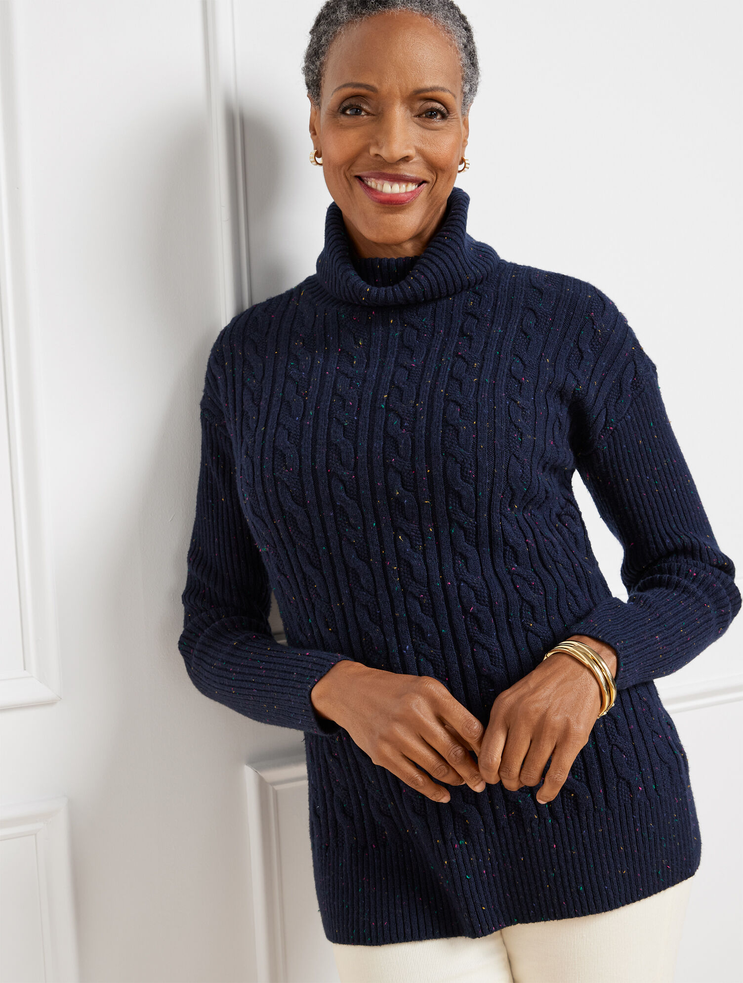 Cable Knit Turtleneck | Talbots
