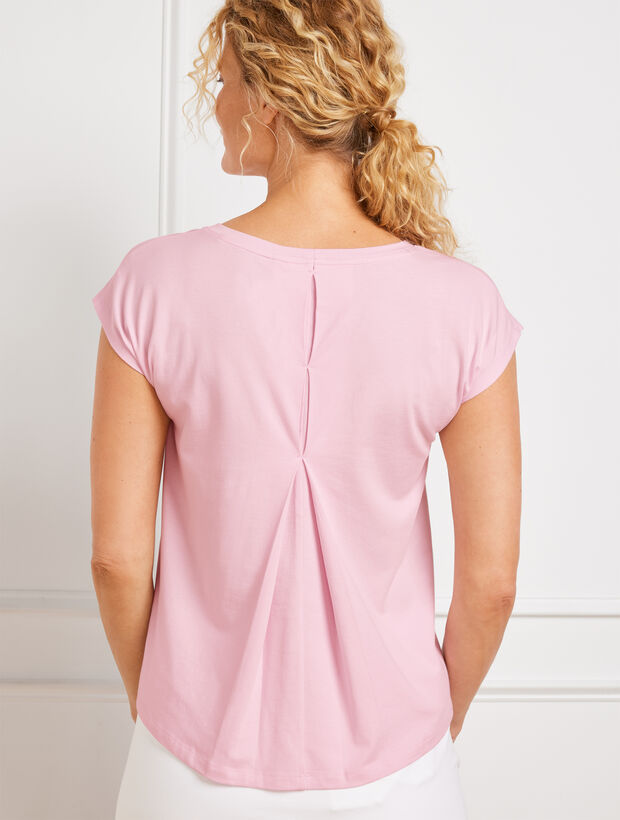 Supersoft Jersey Pleated Back Tee