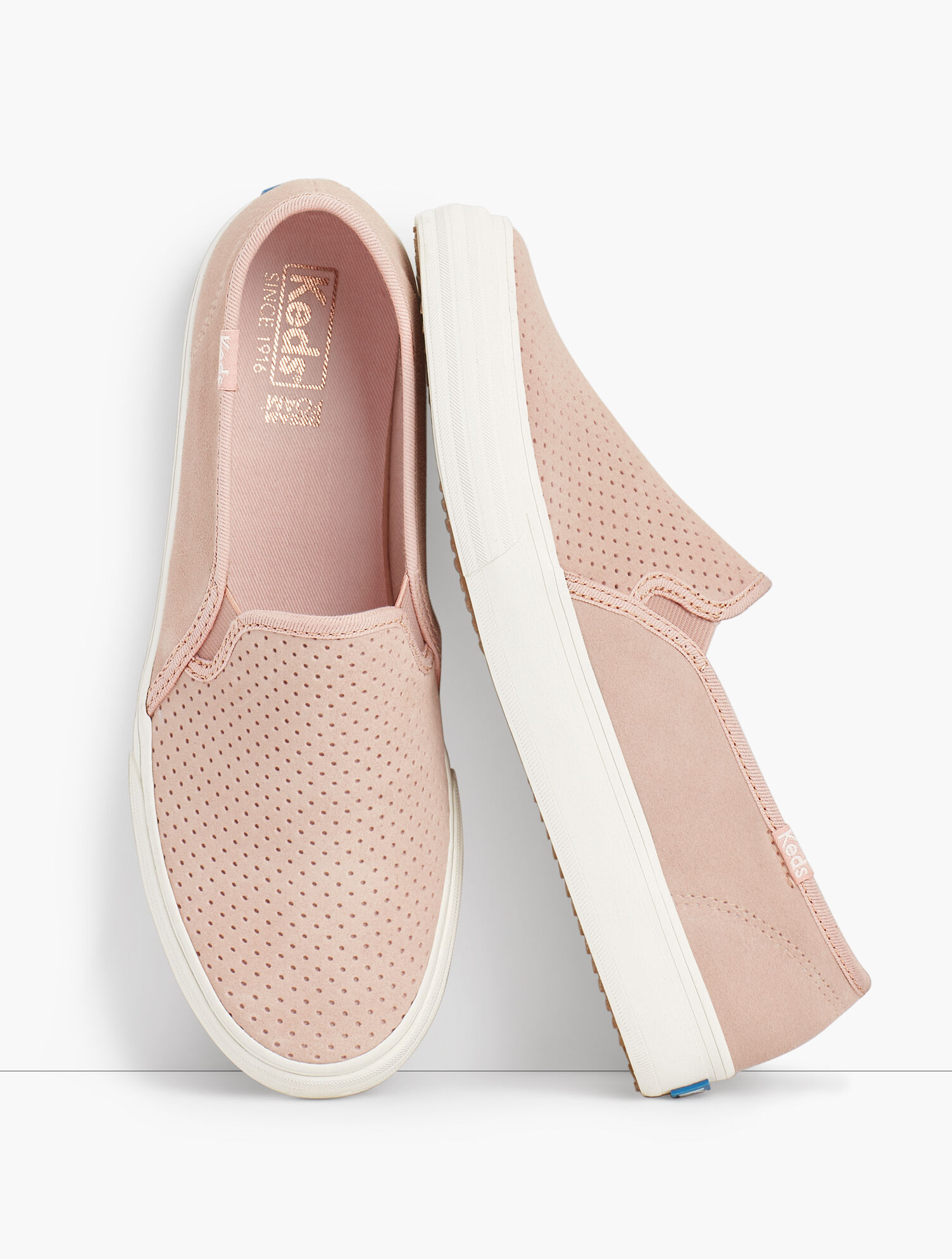 Keds double decker perf sale suede gray