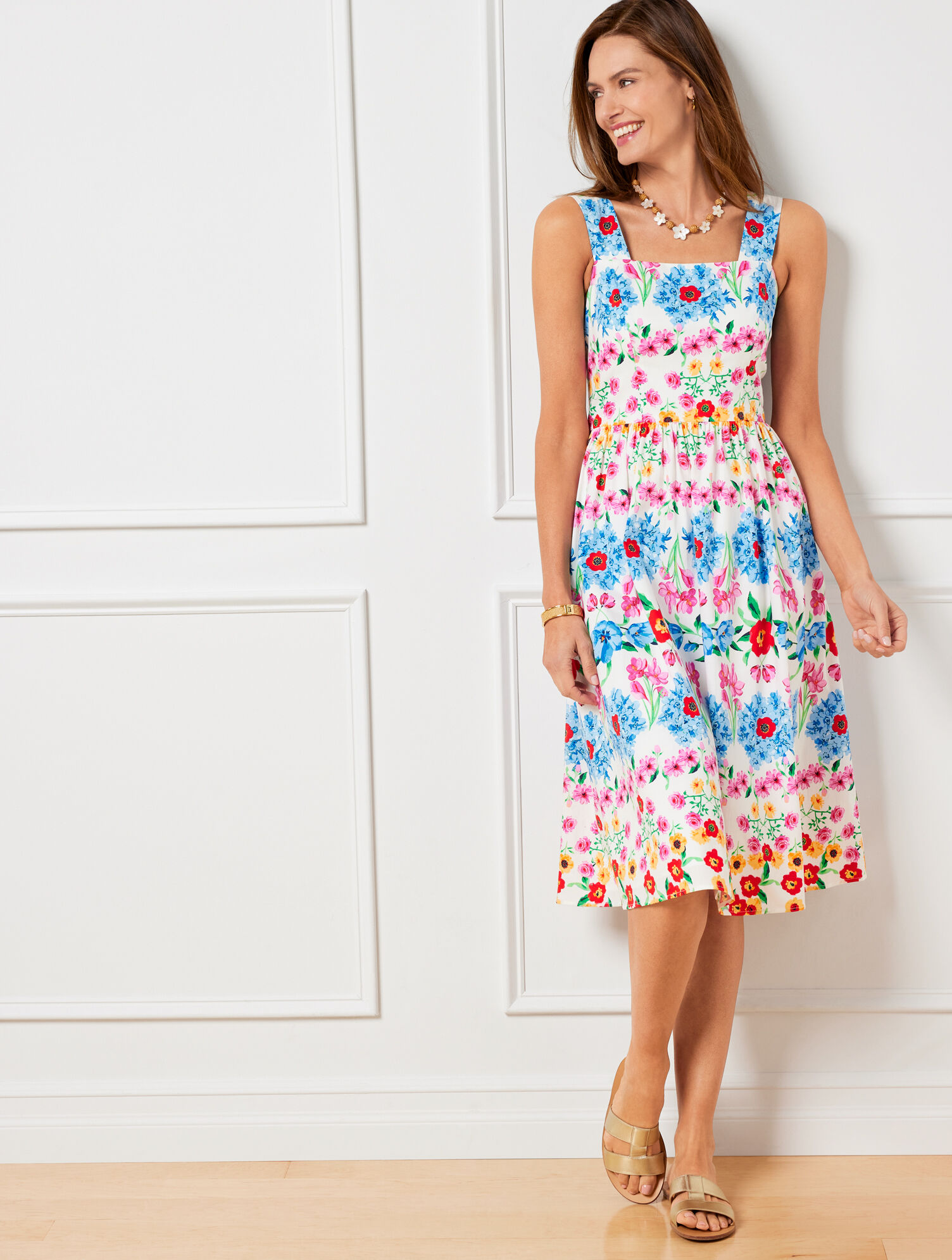 Maggy London Fit & Flare Midi Dress - Floral | Talbots