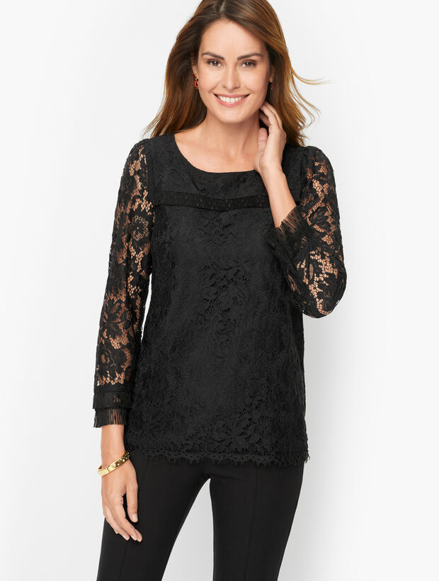Lace Mix Top | Talbots