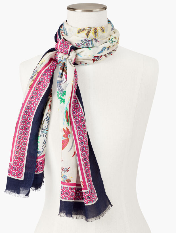 Dancing Floral Modal Oblong Scarf | Talbots