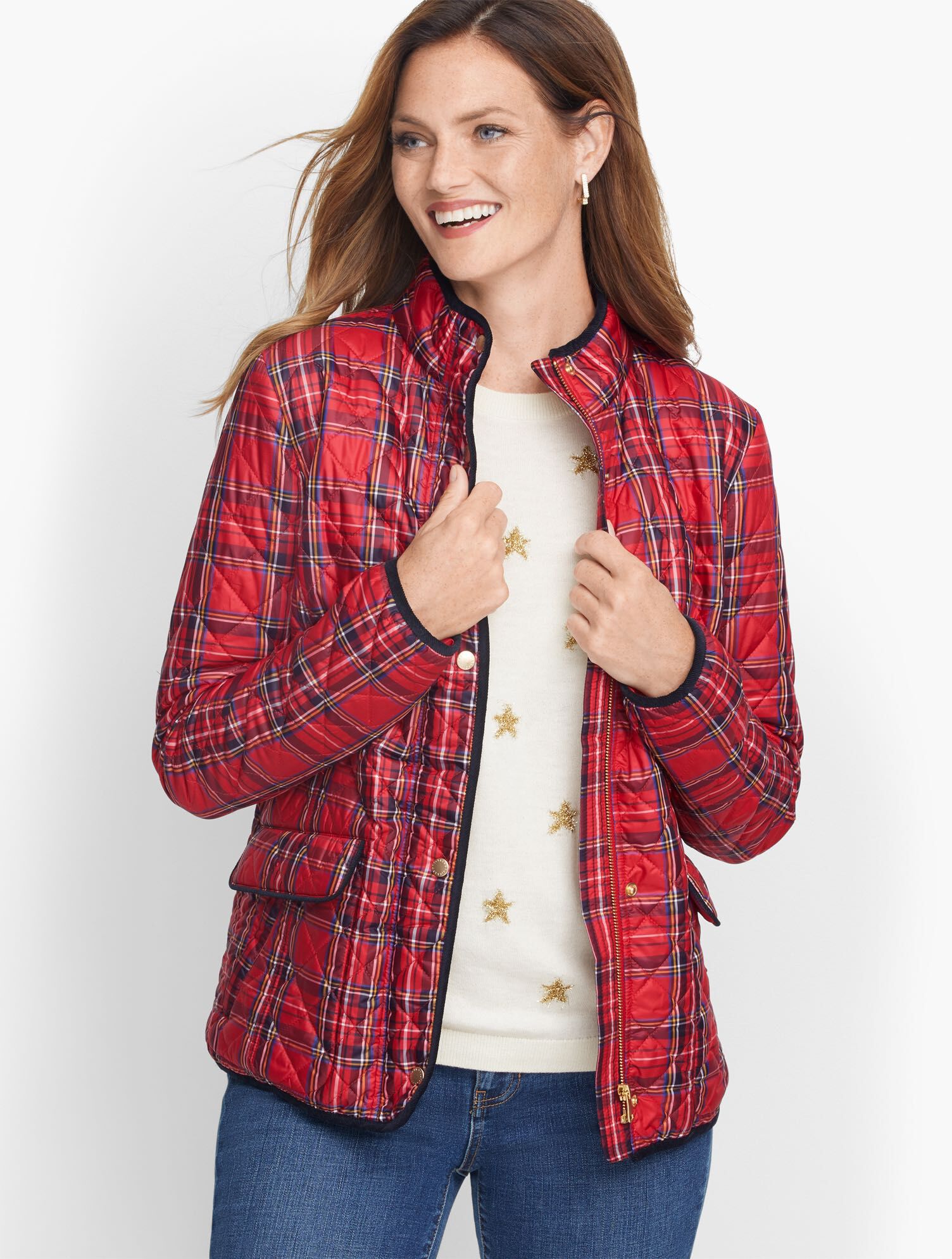 Quilted Plaid Jacket | Talbots