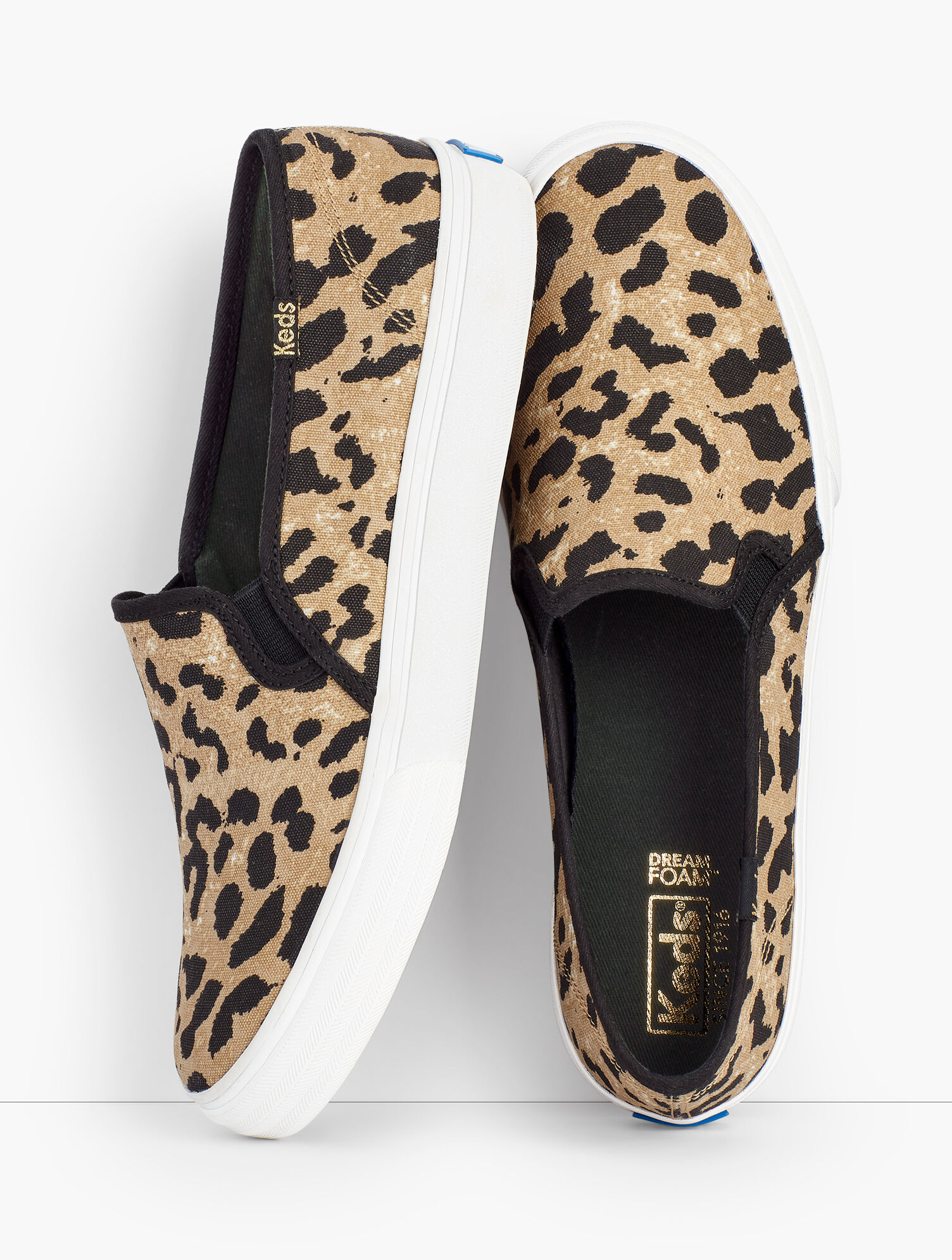 Womens slip sale on leopard sneakers