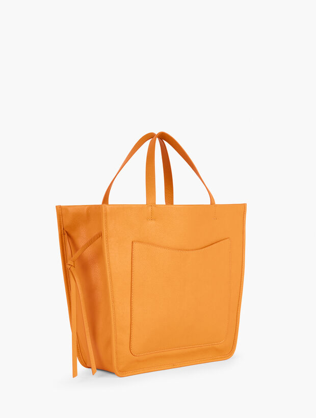 Double Handle Leather Tote