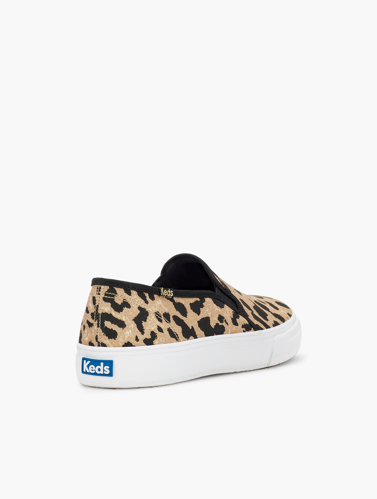 Leopard canvas slip sales on shoes