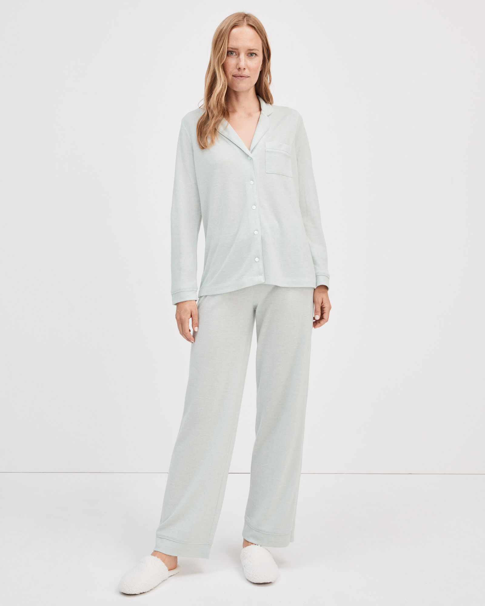 Marled Knit Pajama Shirt | Haven Well Within