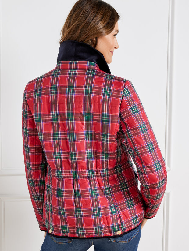 Quilted Jacket - Snowflake Plaid