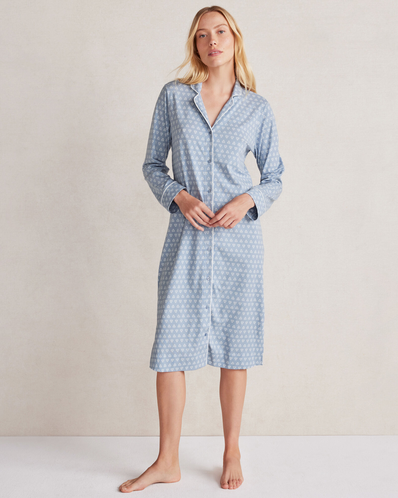 Organic Cotton Jersey Foulard Sleep Dress | Haven Well Within