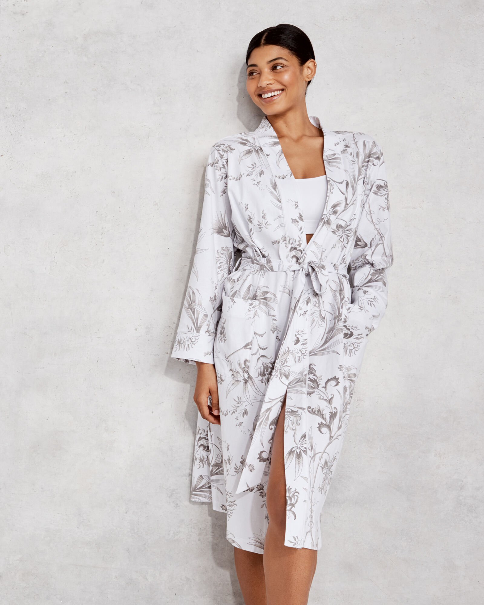 Organic Cotton Jersey Tropical Toile Robe | Haven Well Within