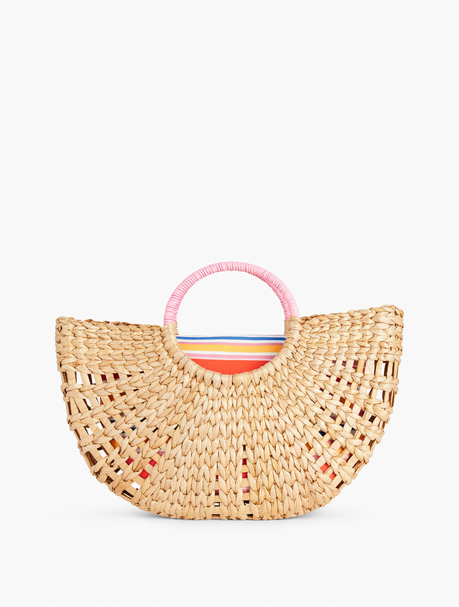 Rounded Paper Straw Tote | Talbots