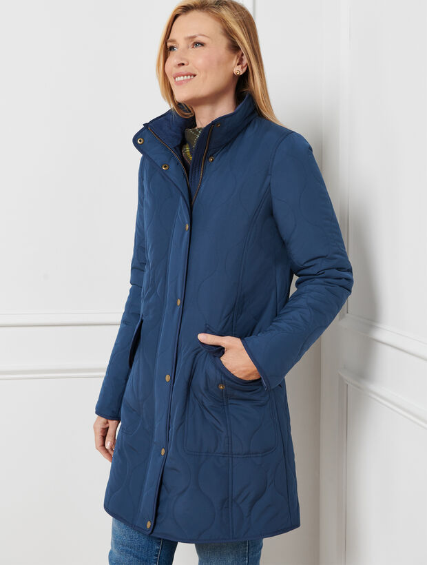 Quilted Long Jacket | Talbots