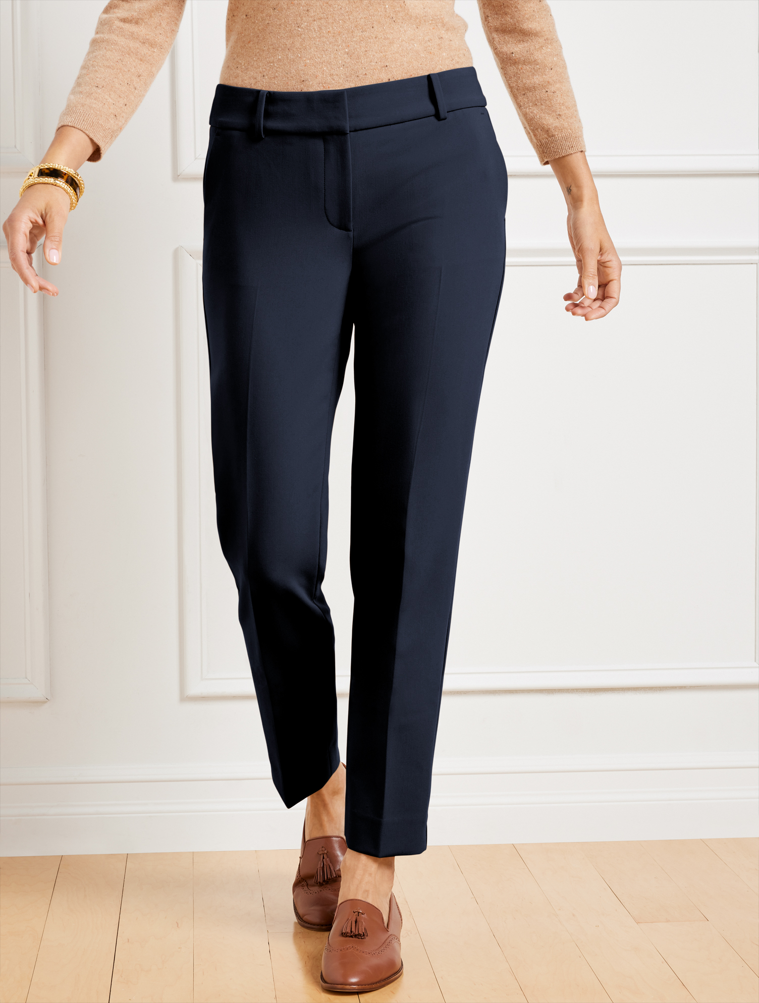 Talbots Chatham Ankle Pants - Solid INDIGO  Womens Talbots Pants — Bypaths  and Beyond