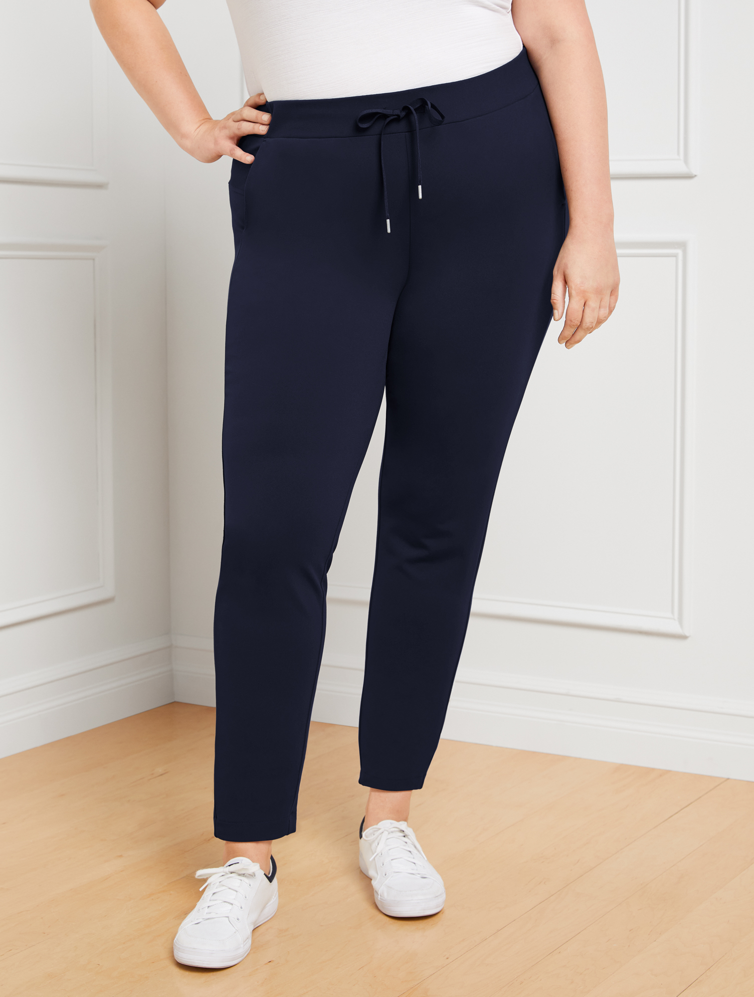 Talbots Out & About Stretch Jogger Pants - Blue - 2x